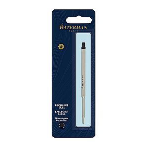 Waterman BP Refill Med Blk Pk1