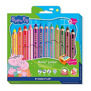 ST Peppa Pig 3in1 Pencils Pk12