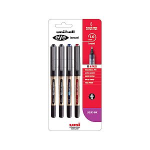 Uni Eye Broad 1.0mm 4pk Asst.