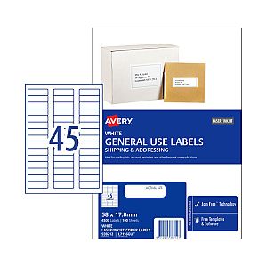 AV Gen Lbl L7516GU 45Up Pk100