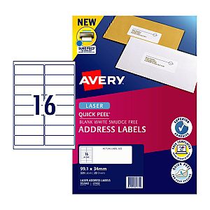 AV Lsr Lbl QP L7162 16Up Pk20