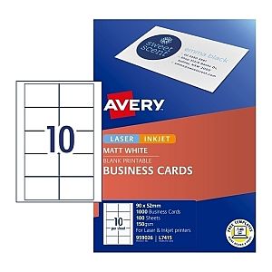 Avery Bus Card L7415 10UP Pk10
