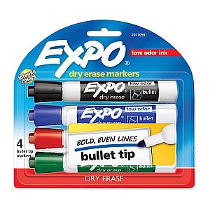 ExpoW/B Marker Blt Ast Pk4 Bx6