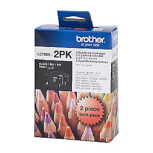 Brother LC73 Black Twin Pack