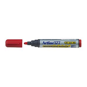 Artline 577 W/Bd Mrkr Red Bx12